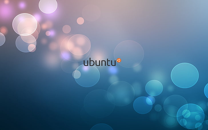 Linux Ubuntu, illuminated, digital composite, space, geometric shape Free HD Wallpaper