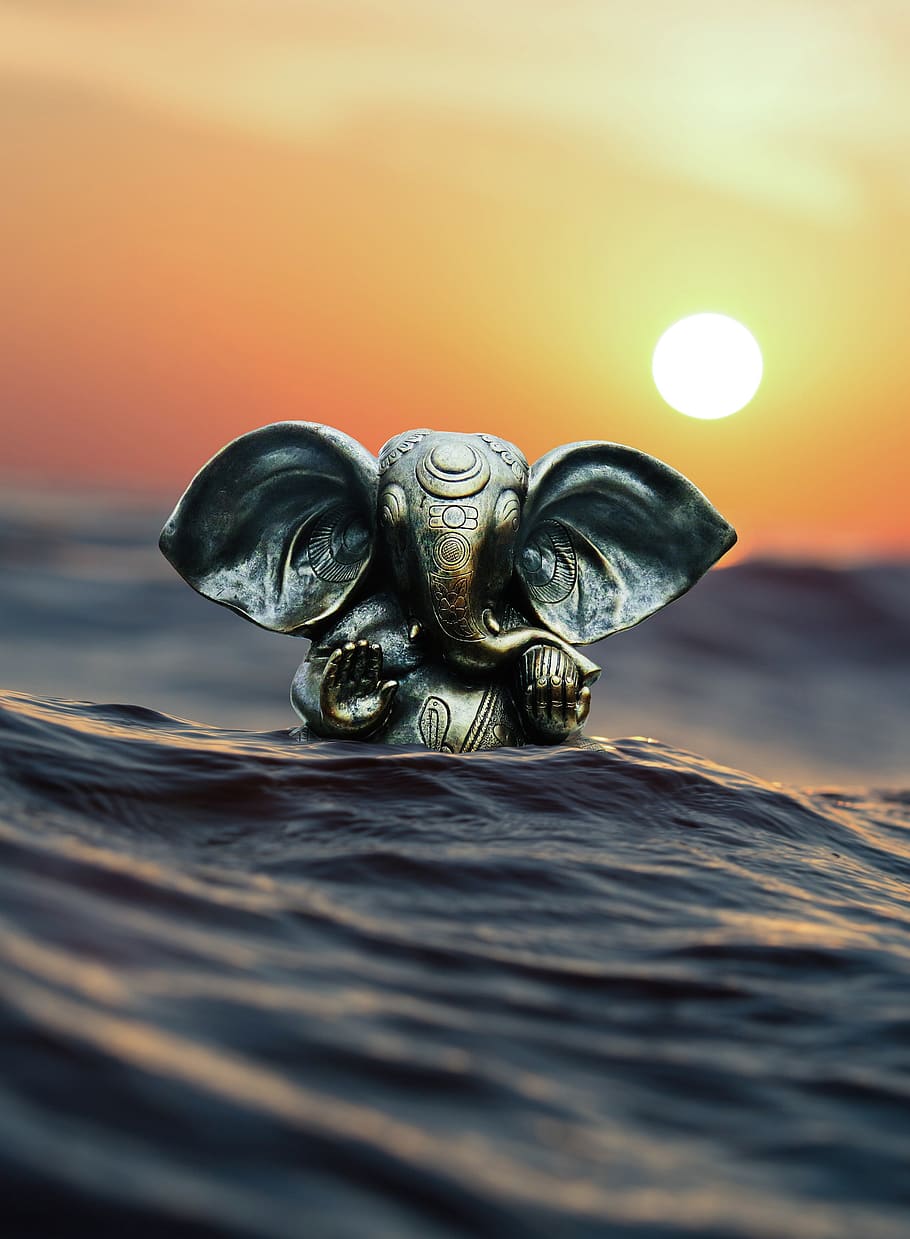 Lord Ganesh HD PC, human representation, idol, beauty in nature, happy