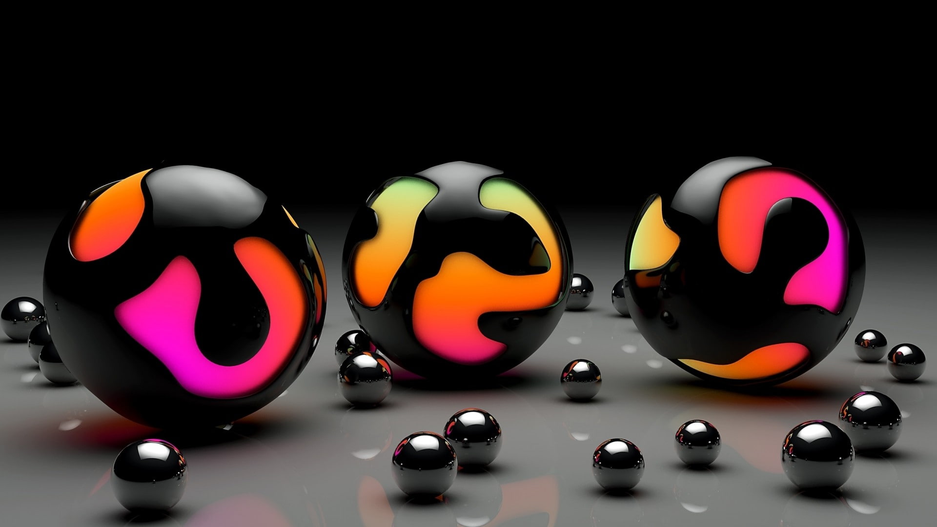 Marbles 3D, abstract, cgi, 3D, render