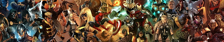Marvel Universe Comics, lock, pattern, creativity, black widow Free HD Wallpaper