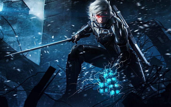 Metal Gear Rising Desperado, metal gear solid, gun, portrait, standing Free HD Wallpaper