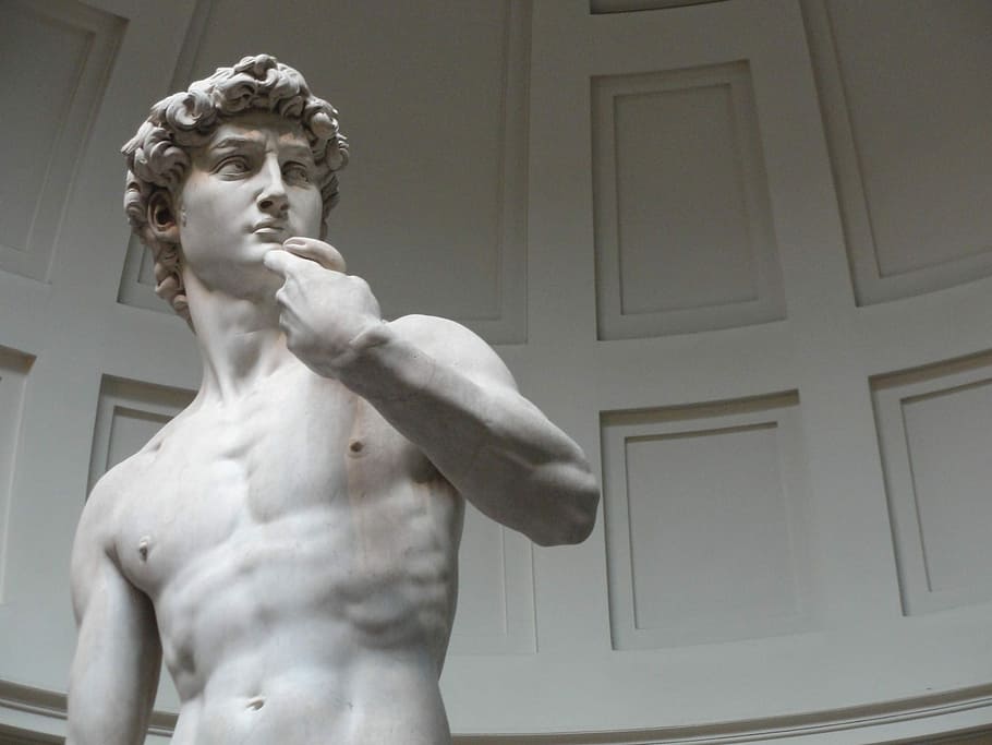 Michelangelo David Sculpture, human representation, male likeness, art and craft, craft Free HD Wallpaper