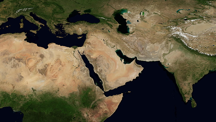 Middle East Map Today, blue marble, globe, rock  object, india
