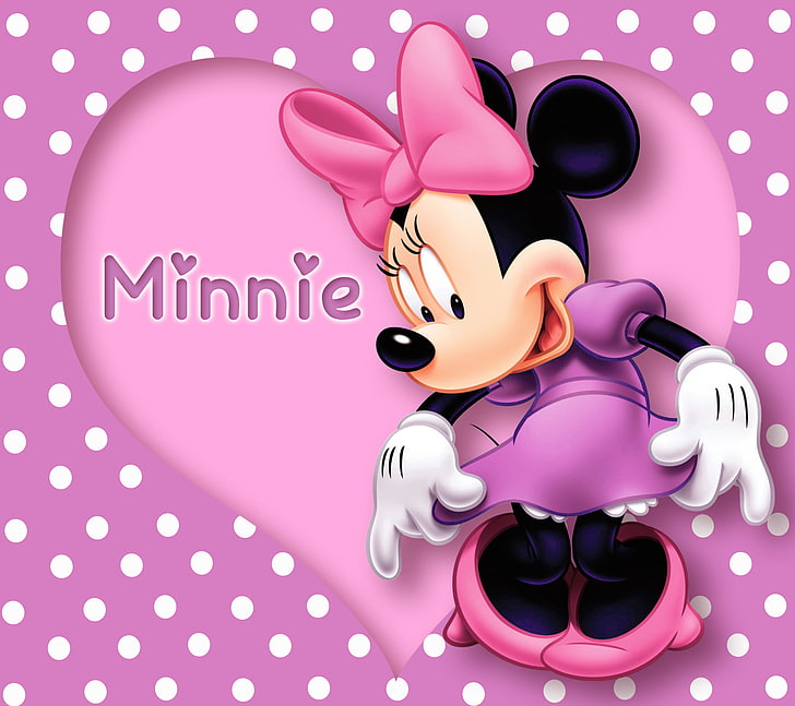 Minnie Mouse Phone Case, polka dots, pink color, communication, women Free HD Wallpaper