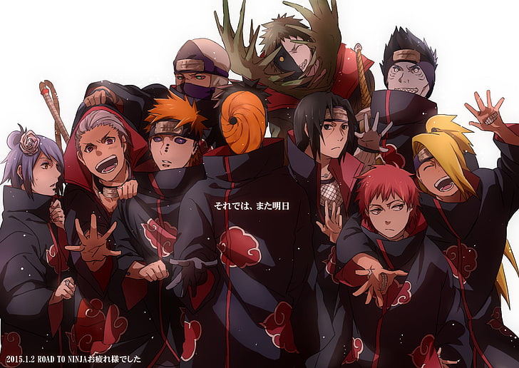 Naruto Akatsuki Members, halloween, representation, hidan naruto, konan naruto Free HD Wallpaper
