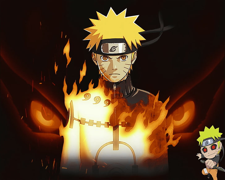 Naruto Uzumaki Shippuden, creativity, flame, night, no people Free HD Wallpaper