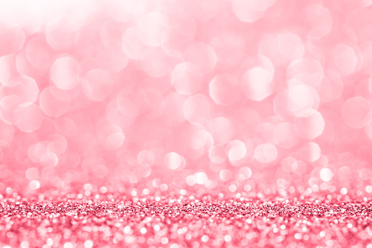 Neon Pink Glitter, defocused, celebration event, selective focus, shine Free HD Wallpaper