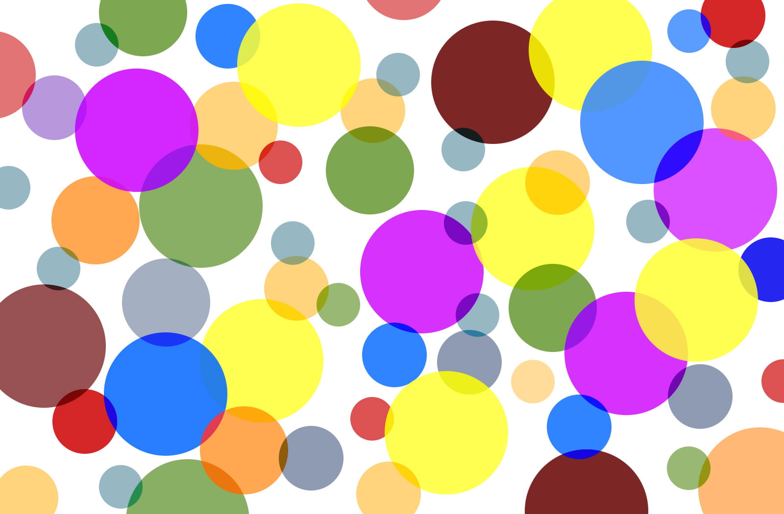 Neon Polka Dots, white background, colorful, circles, balls