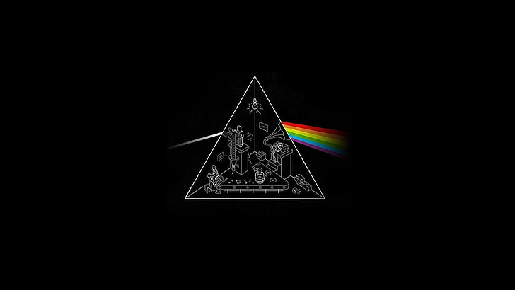 Pink Floyd Tour Poster, black color, hard rock, indoors, long exposure Free HD Wallpaper
