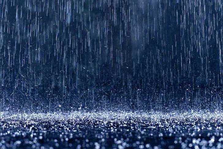 Rain Falling From the Sky, raindrop, blue, torrential rain, rain beautiful  desktop Free HD Wallpaper