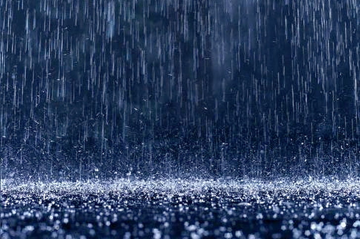 Rain Falling From the Sky, raindrop, blue, torrential rain, rain beautiful  desktop