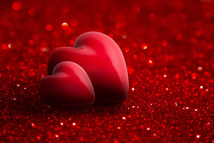 Romantic Heart Love, heart, 4K, Valentines Day, valentines day Free HD Wallpaper