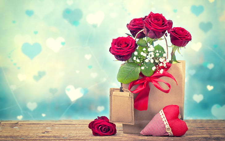Romantic Love Photos, valentine, valentines day, day, heart Free HD Wallpaper