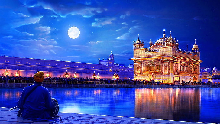 Sikh, amritsar, india, architecture, cityscape