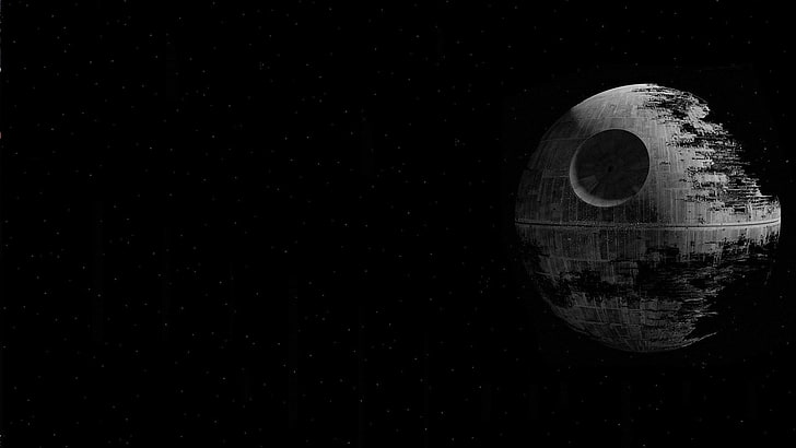 Star Wars Death Star, sky, nature, sphere, black background Free HD Wallpaper