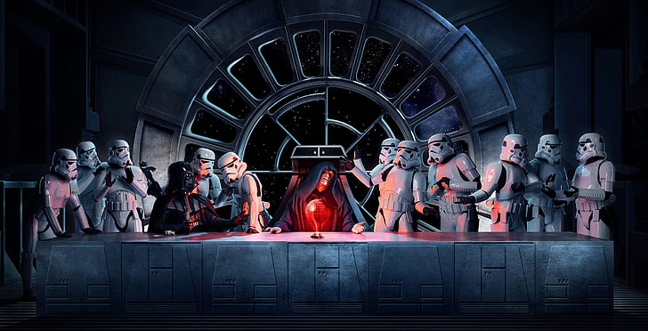 Star Wars Last Supper, young women, human representation, star, young adult Free HD Wallpaper