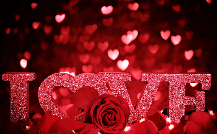 Valentine's Day Flowers, red, love, text, romance,