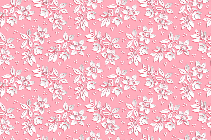 Watercolor Pink Pattern, summer, symbol, nature, celebration Free HD Wallpaper