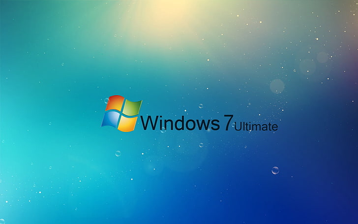 Windows 7 Ultimate, milky way, sign, studio shot, space Free HD Wallpaper