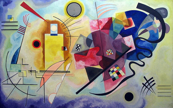 Composition VIII Wassily Kandinsky, drawing  art product, large group of objects, origami, art and craft Free HD Wallpaper
