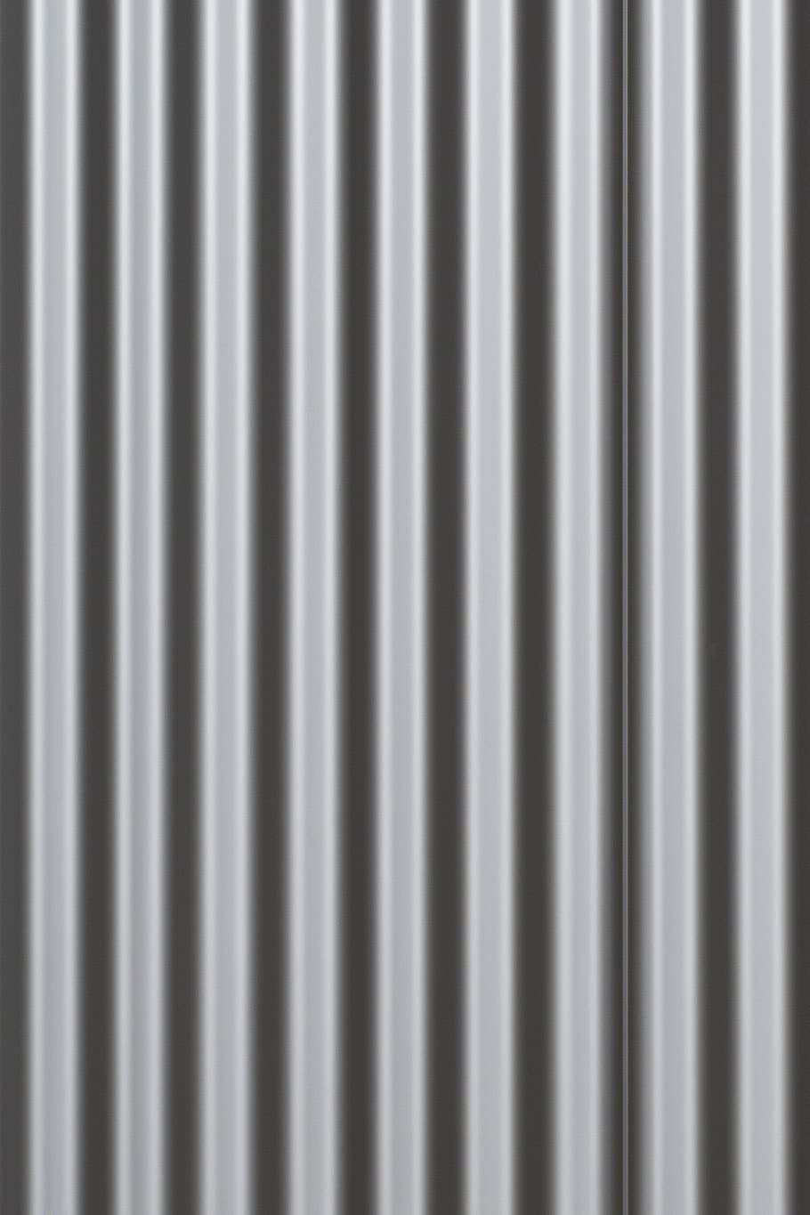 Corrugated Metal Edging, industry, security, no people, silver colored