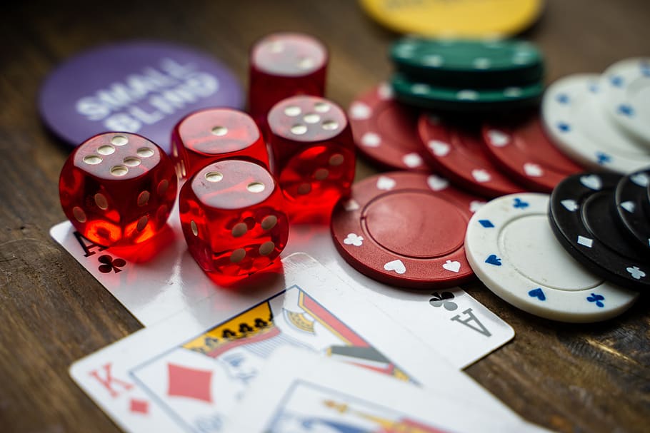 Gambling Poker, game chips, closeup, game casino, casino