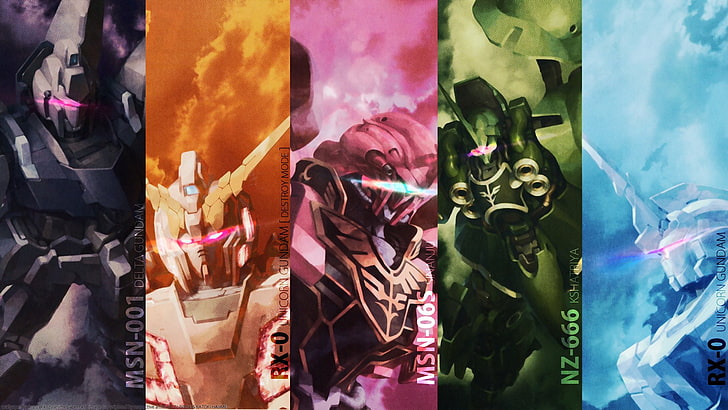 Gundam Unicorn Characters, mobile suit gundam unicorn, anime Free HD Wallpaper