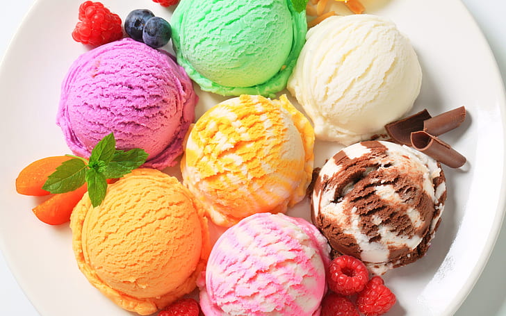 Ice Cream Parlor, food, cream, ice, sweet Free HD Wallpaper