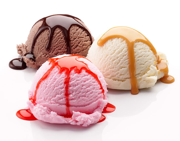 Italian Ice Cream, sweet food, frozen food, vanilla ice cream, frozen Free HD Wallpaper