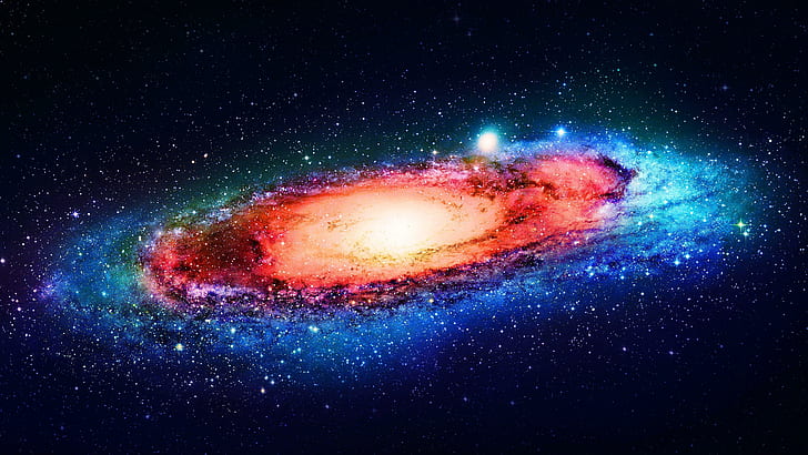 Life in the Andromeda Galaxy, astronomy, sky, stars, outer space Free HD Wallpaper