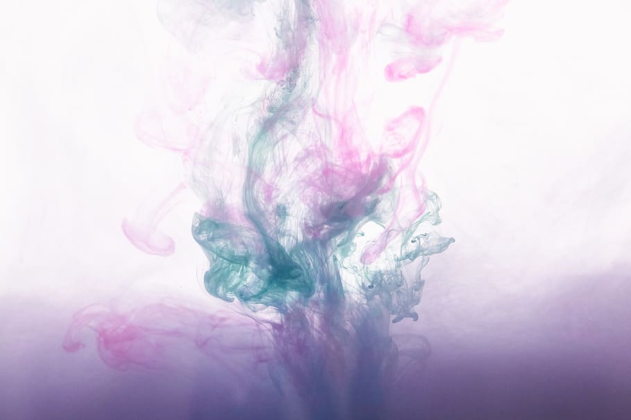 Liquid Watercolor Paint, creativity, wave, color, purple Free HD Wallpaper