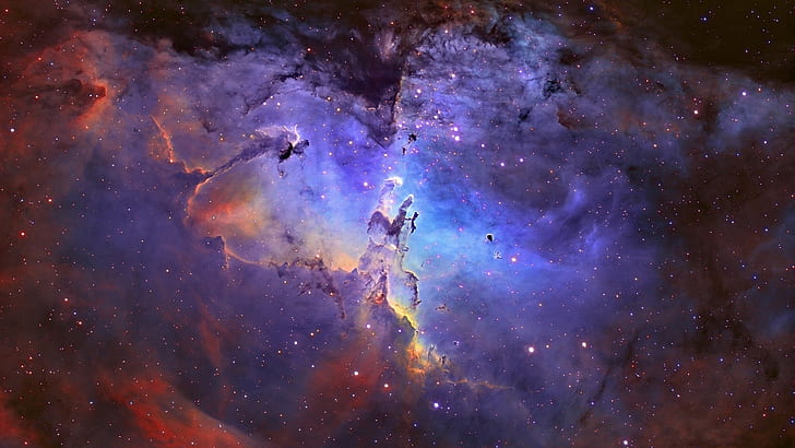 NASA Eagle Nebula, space, art, aircraft, Space Free HD Wallpaper