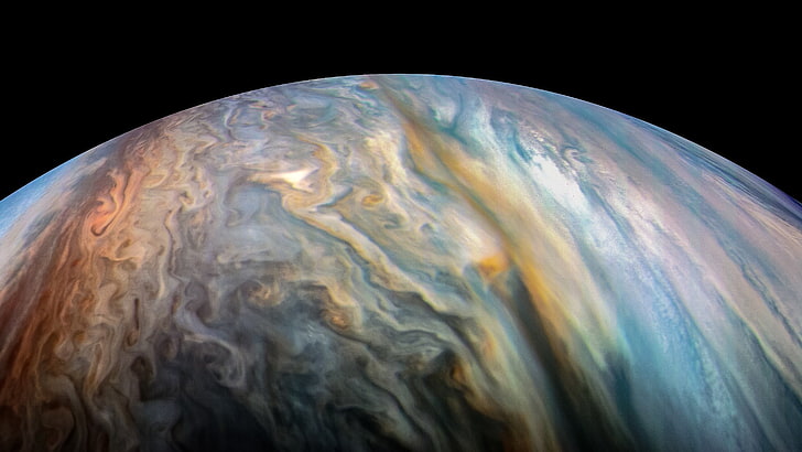 New of Jupiter, satellite view, science, single object, semiprecious gem Free HD Wallpaper