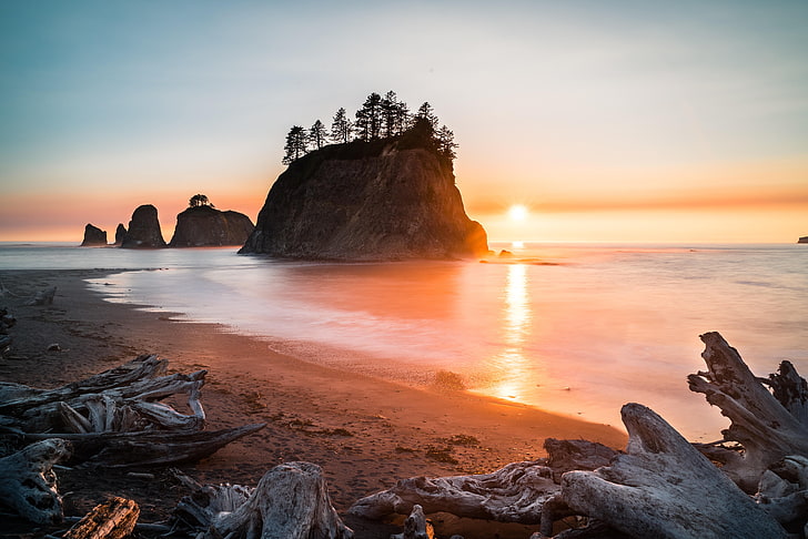 Oregon Wine Country, beauty in nature, idyllic, stack rock, solid Free HD Wallpaper