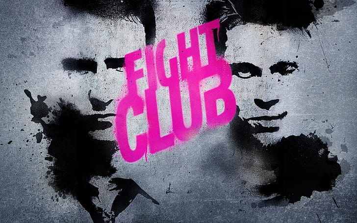 pink, grunge, Fight Club, fight club Free HD Wallpaper