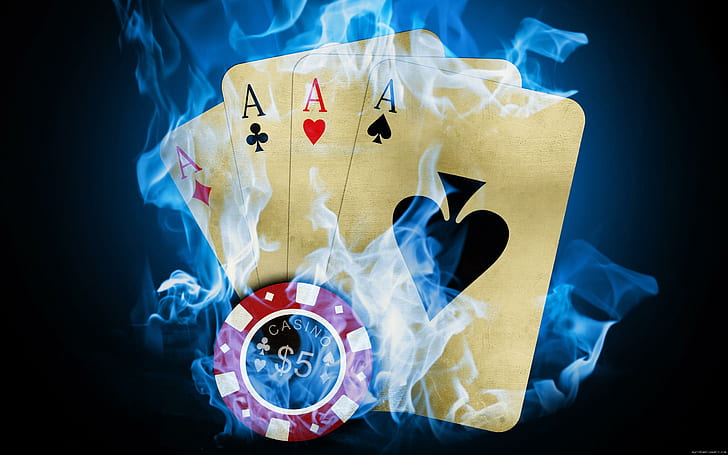 Poker Money, game,, casino, playing, four Free HD Wallpaper