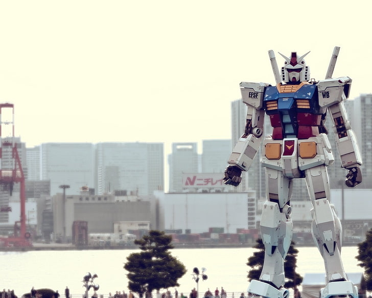 RX-78-1 Gundam, outdoors, technology, japan, copy space Free HD Wallpaper