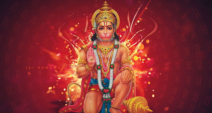 Shri Hanuman, decoration, god, clothing, jewelry Free HD Wallpaper