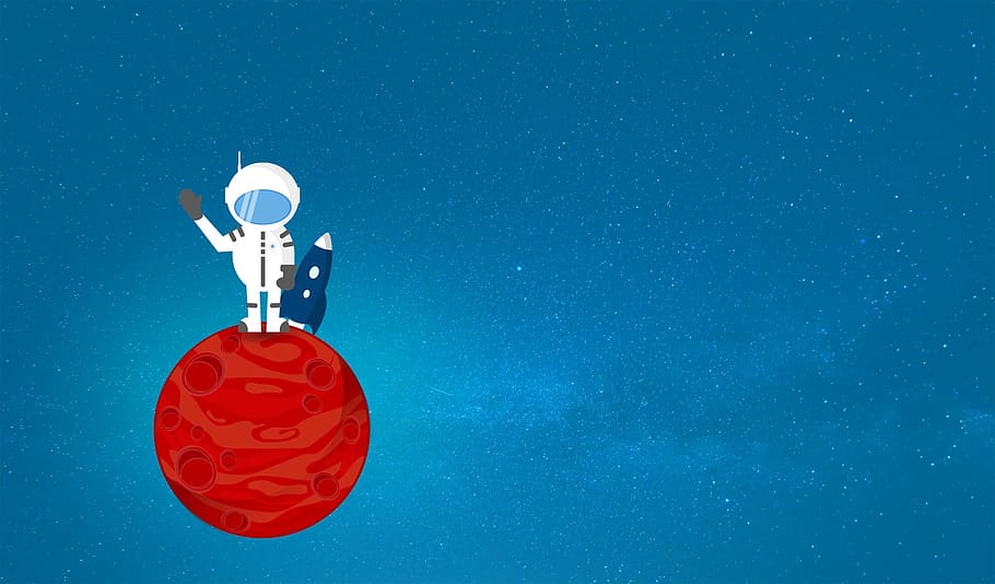 Space Moon Cartoon, success, spaceflight, rocket booster, christmas