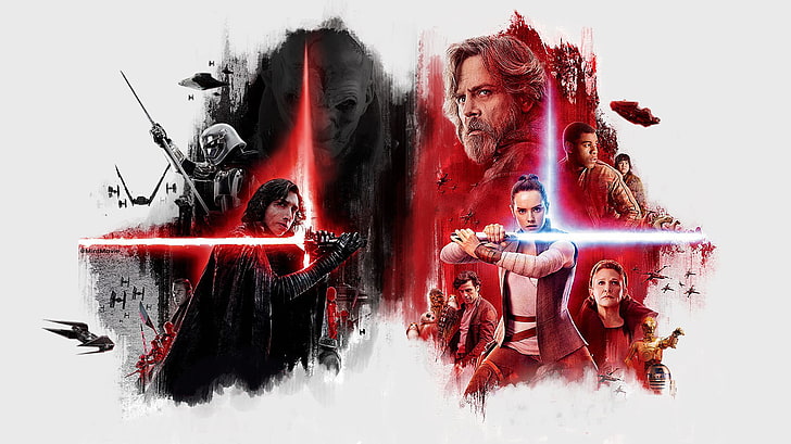 Star Wars Drawings Rey Jedi, last, adult, red, jedi Free HD Wallpaper