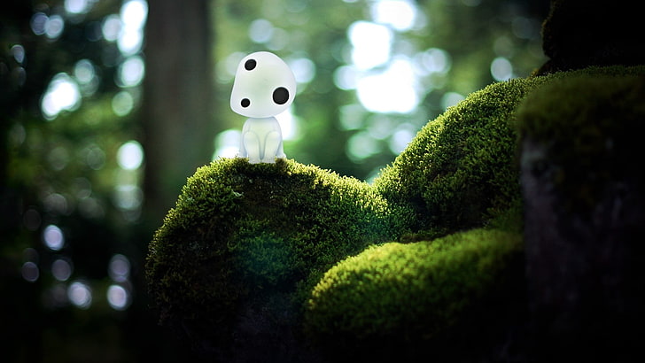 Studio Ghibli Logo, growth, art and craft, moss, outdoors Free HD Wallpaper