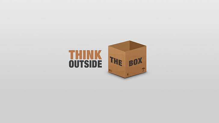 Think Outside the Box Clip Art, single object, connection, no people, studio shot Free HD Wallpaper