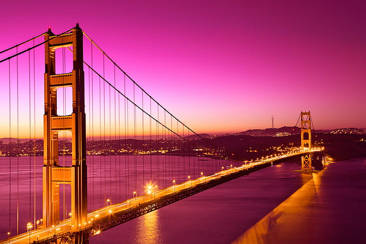 urban scene, passion, urban, golden  gate  bridge Free HD Wallpaper