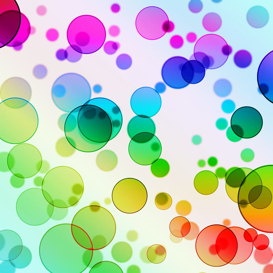 Abstract Dot, trendy, still life, purple, green color Free HD Wallpaper