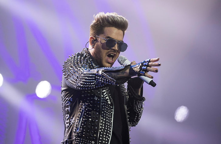 Adam Lambert Queen Album, night, young adult, music, sunglasses Free HD Wallpaper