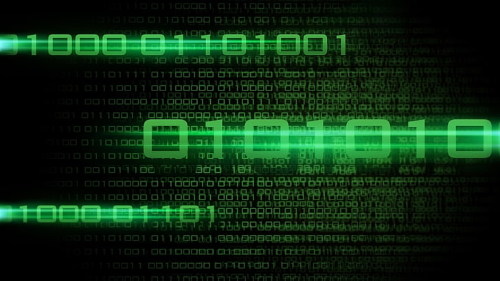 Binary Code Letters, concepts, computer monitor, computer language, global communications Free HD Wallpaper