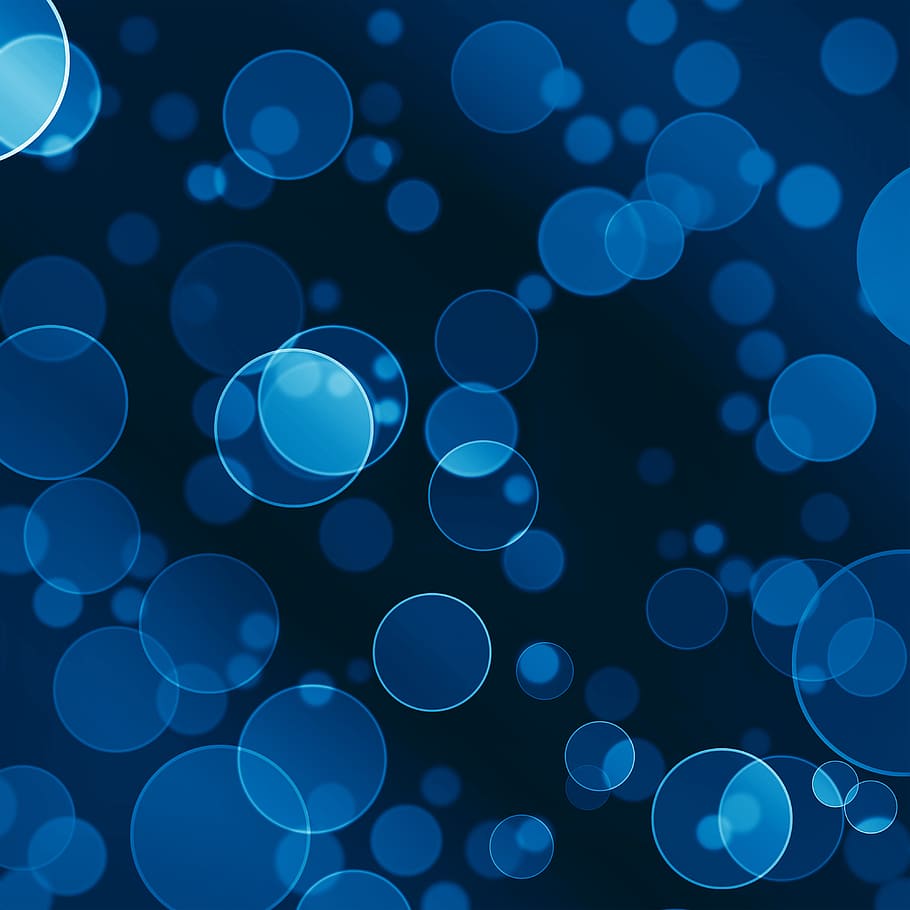 Blue Black Abstract, color, illuminated, circle, closeup Free HD Wallpaper