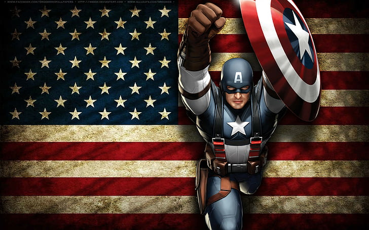 Captain America Comic Book Covers, resolution, american, america, flag Free HD Wallpaper