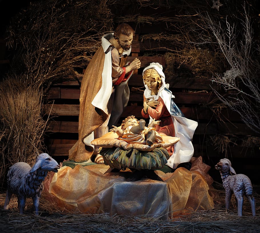 Celebrating Jesus' Birth, christian, representation, architecture, male likeness Free HD Wallpaper