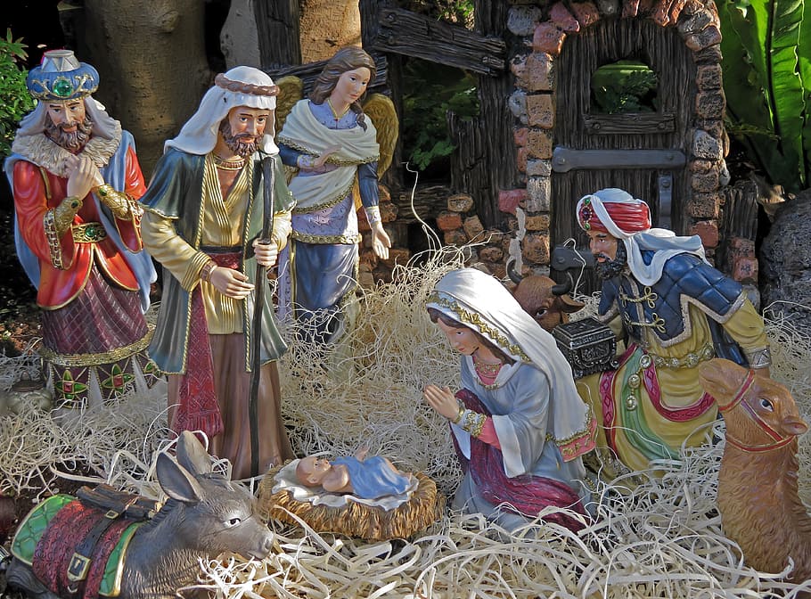 Christian Nativity Scene, christ, christmas nativity, xmas, day Free HD Wallpaper